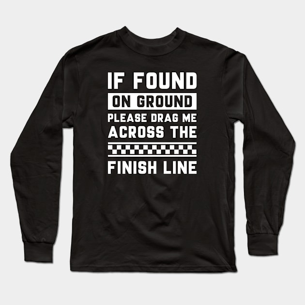 Finish Line Long Sleeve T-Shirt by LuckyFoxDesigns